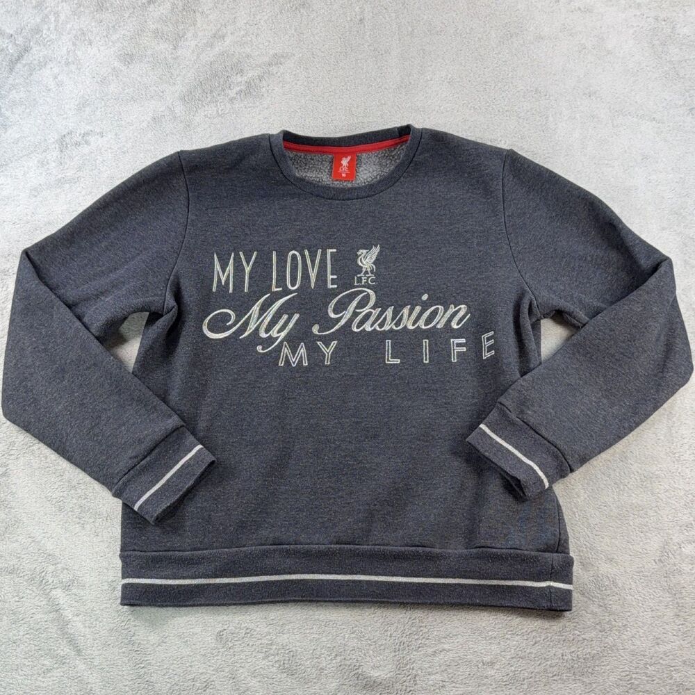 LFC A9029 Girls Liverpool FC Sweatshirt Gray Size 16